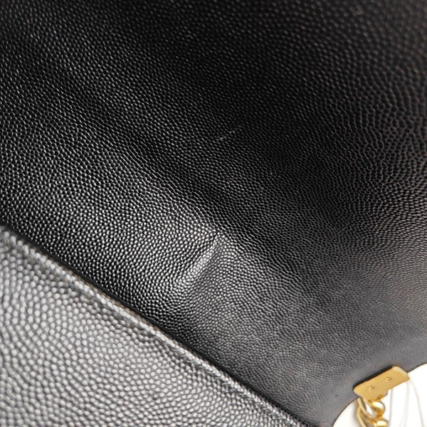BOY CHANEL Medium Quilted Grained Calfskin Black