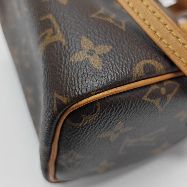 SPEEDY Nano Monogram Coated Canvas Brown