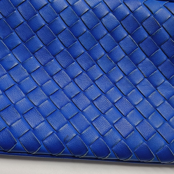 Lambskin Top Handle Bag Blue