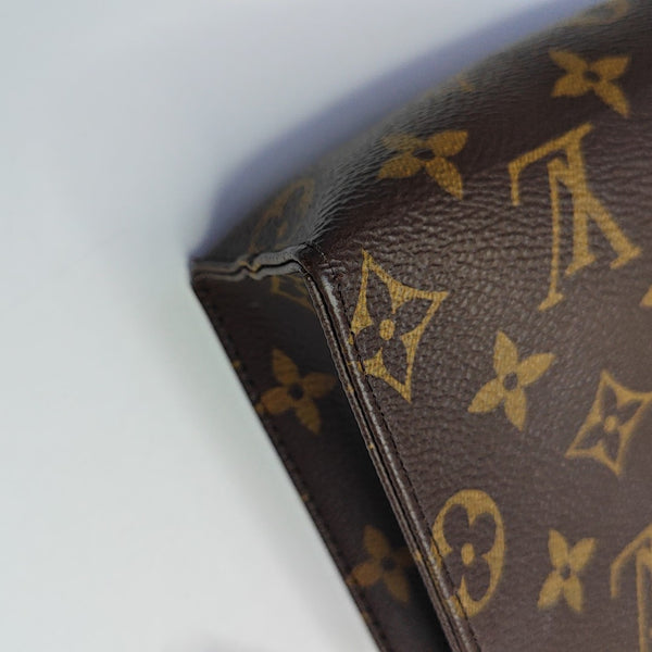 TOILET POCKET 26 Monogram Coated Canvas Brown