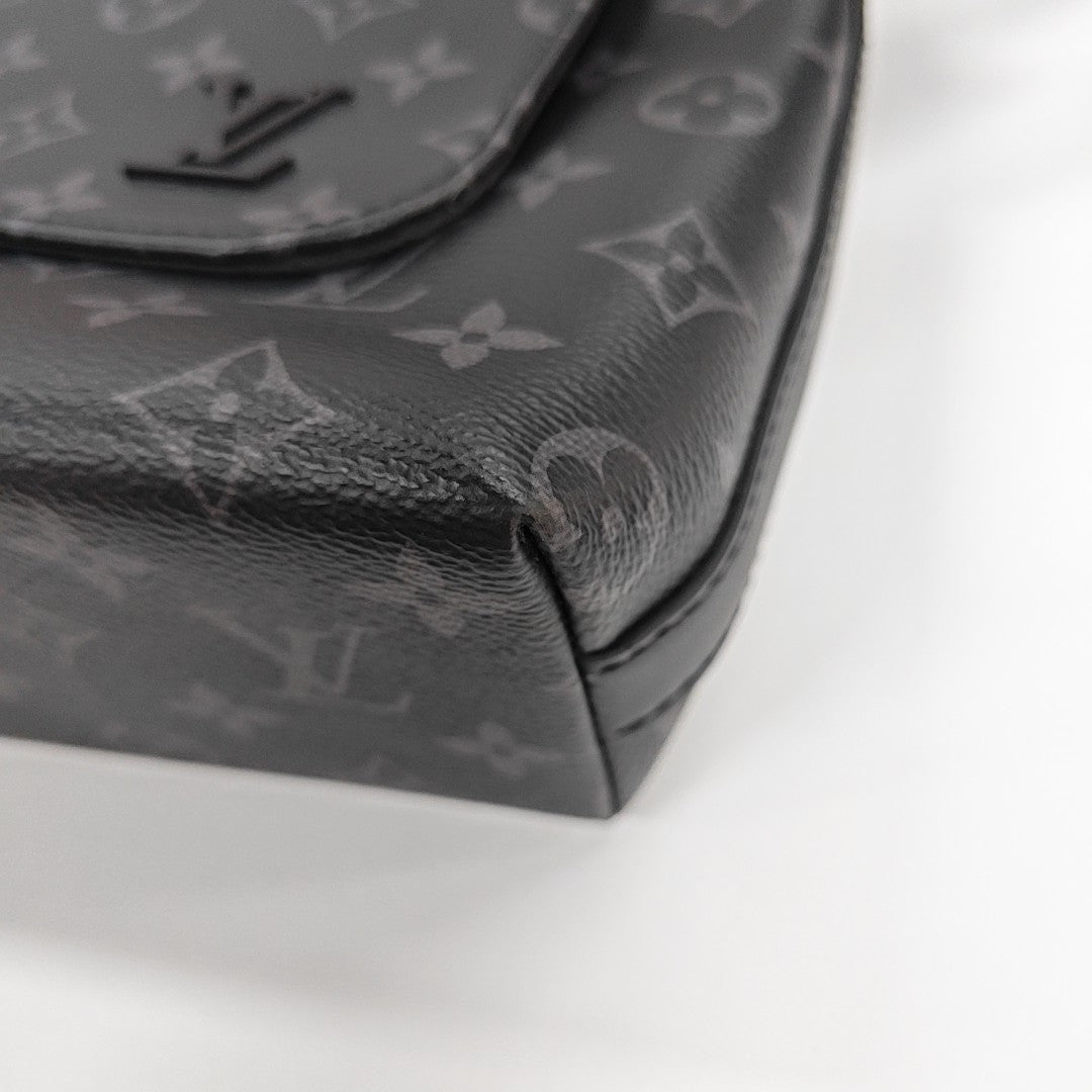 DISTRICT MM Monogram Coated Canvas Black