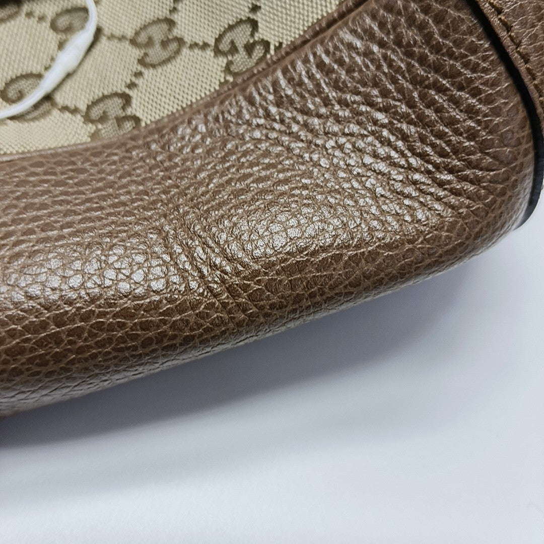Bree Monogram Coated Canvas Beige