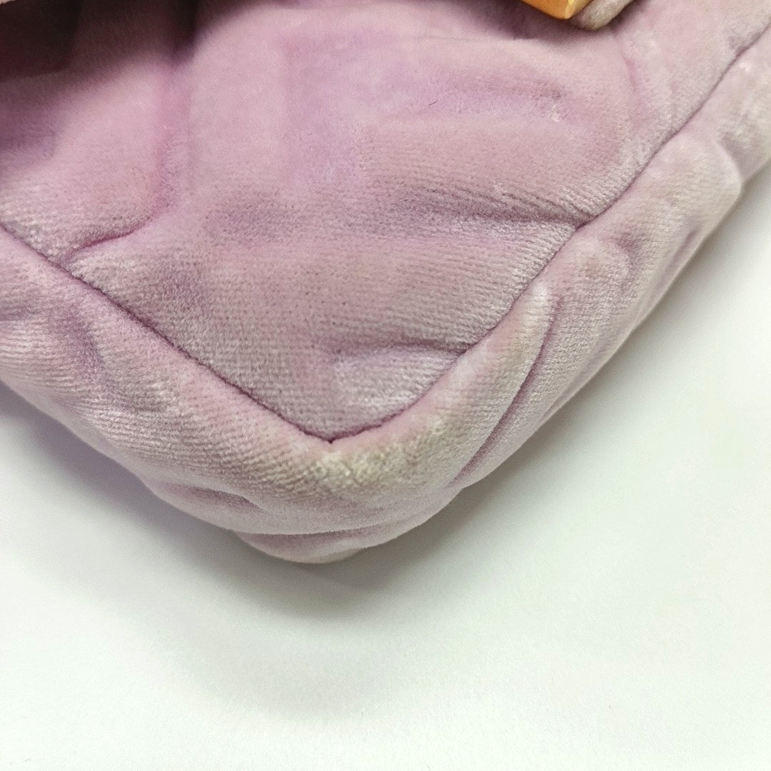 Authenticated pre-owned  Baguette Mini Fabric Pink - Shoulder Bag at Looply