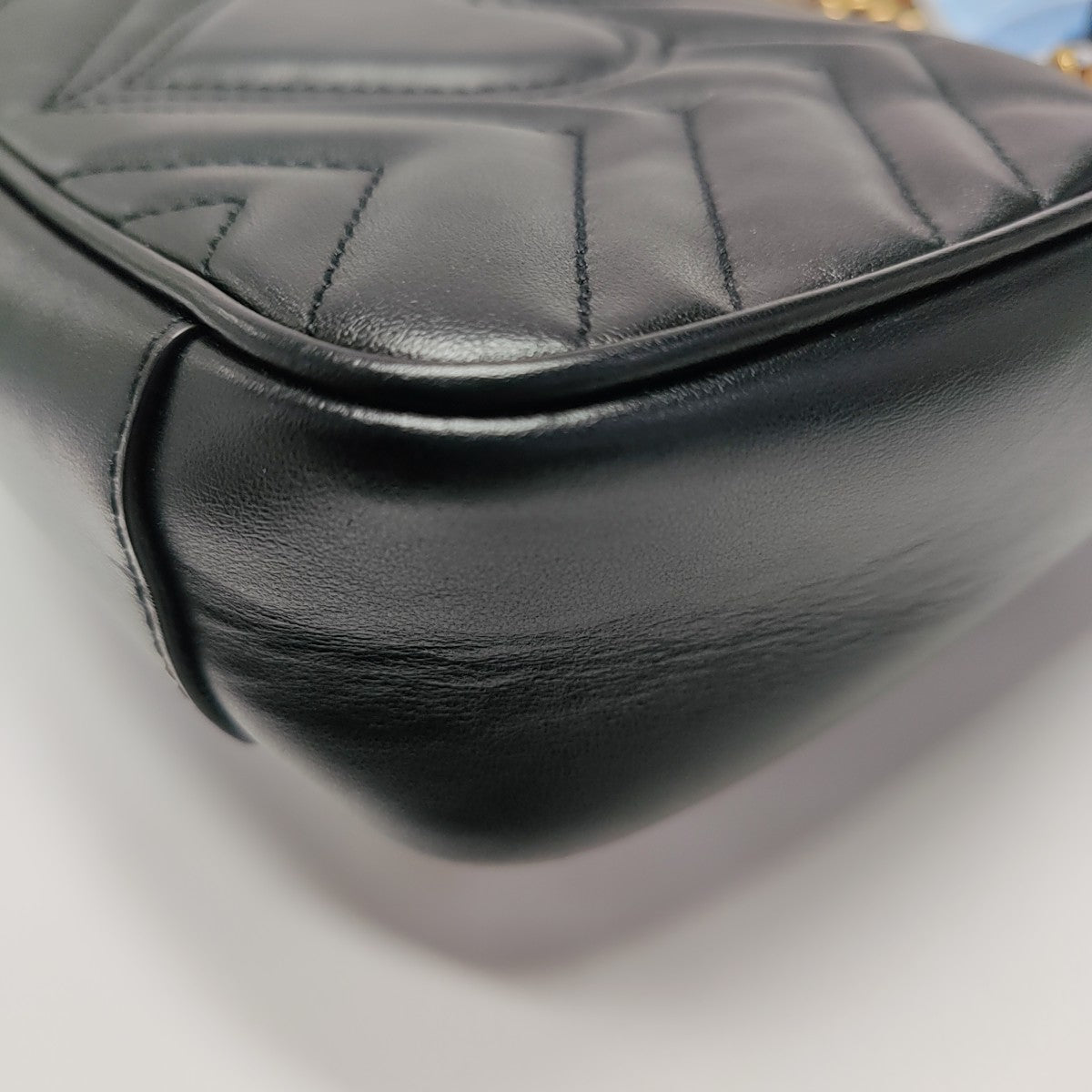 GG Marmont Small Quilted Calfskin Black