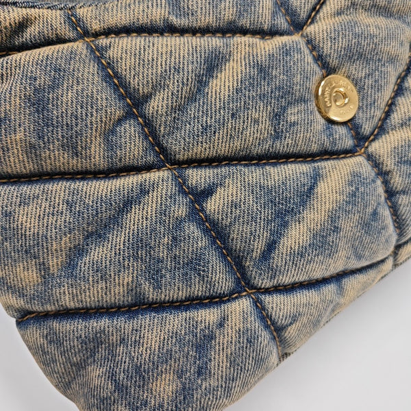 PUFFER Mini Quilted Denim Blue