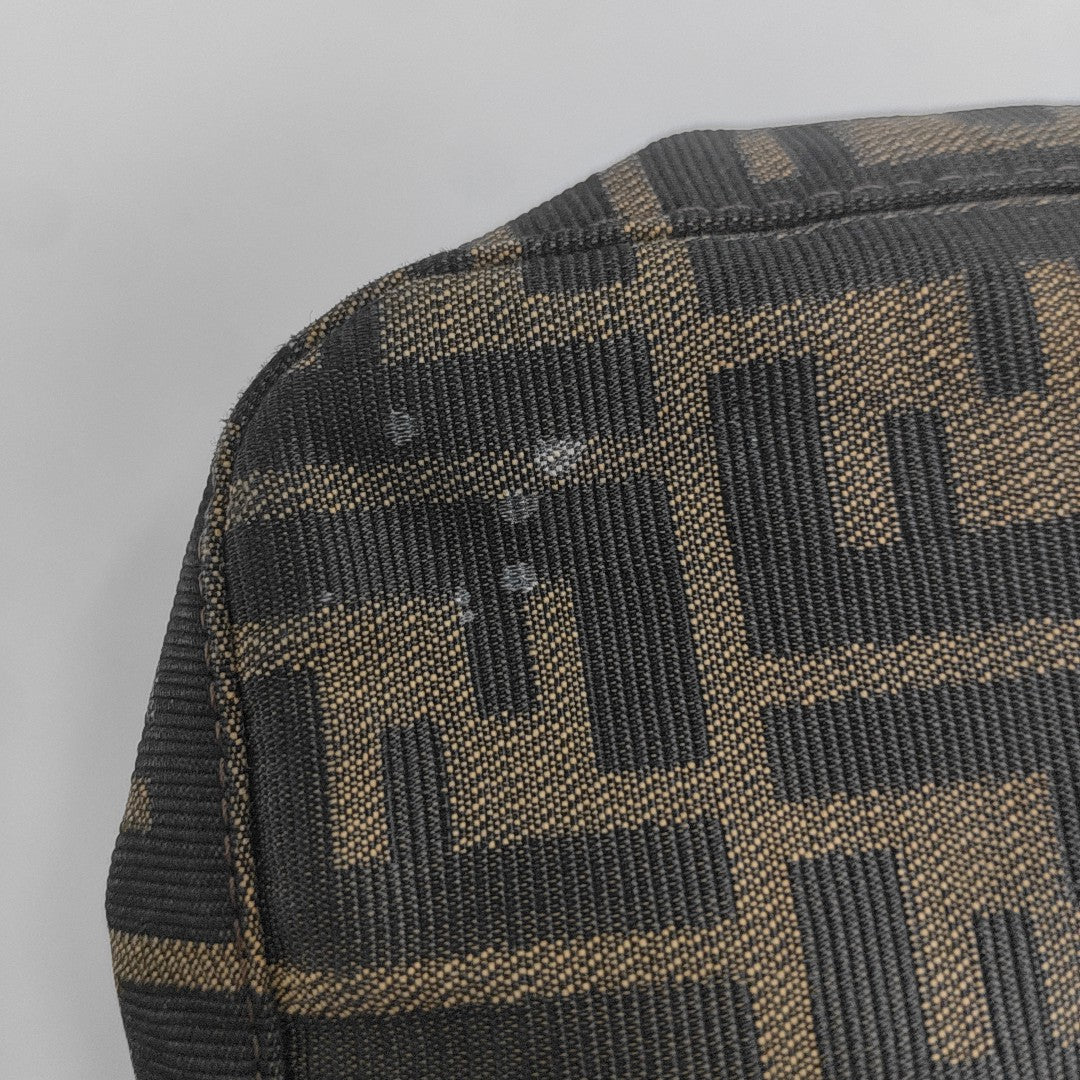 Fabric Shoulder Bag Brown