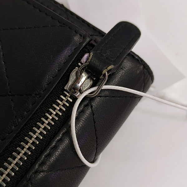 CLASSIC FLAP Small Quilted Lambskin Black Wallet
