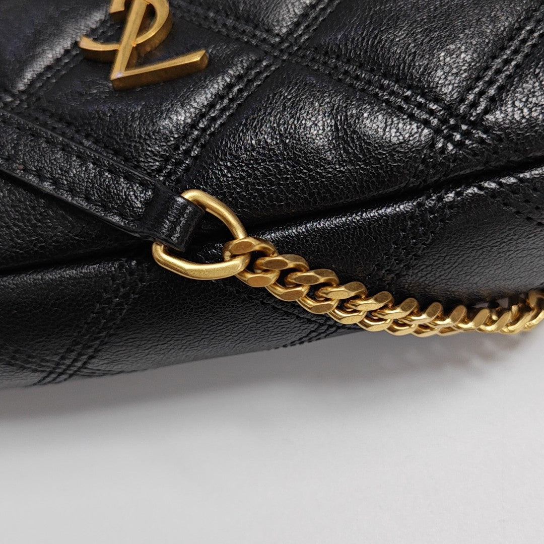 BECKY Quilted Calfskin Black