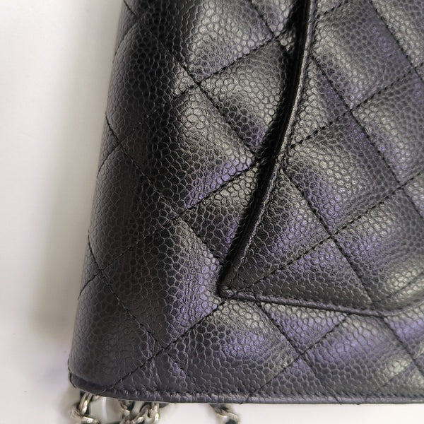 WOC Quilted Grained Calfskin Black