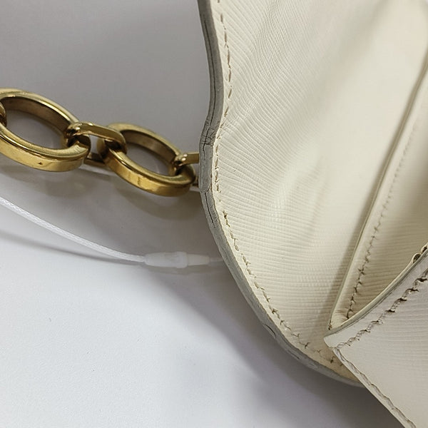Calfskin Shoulder Bag White