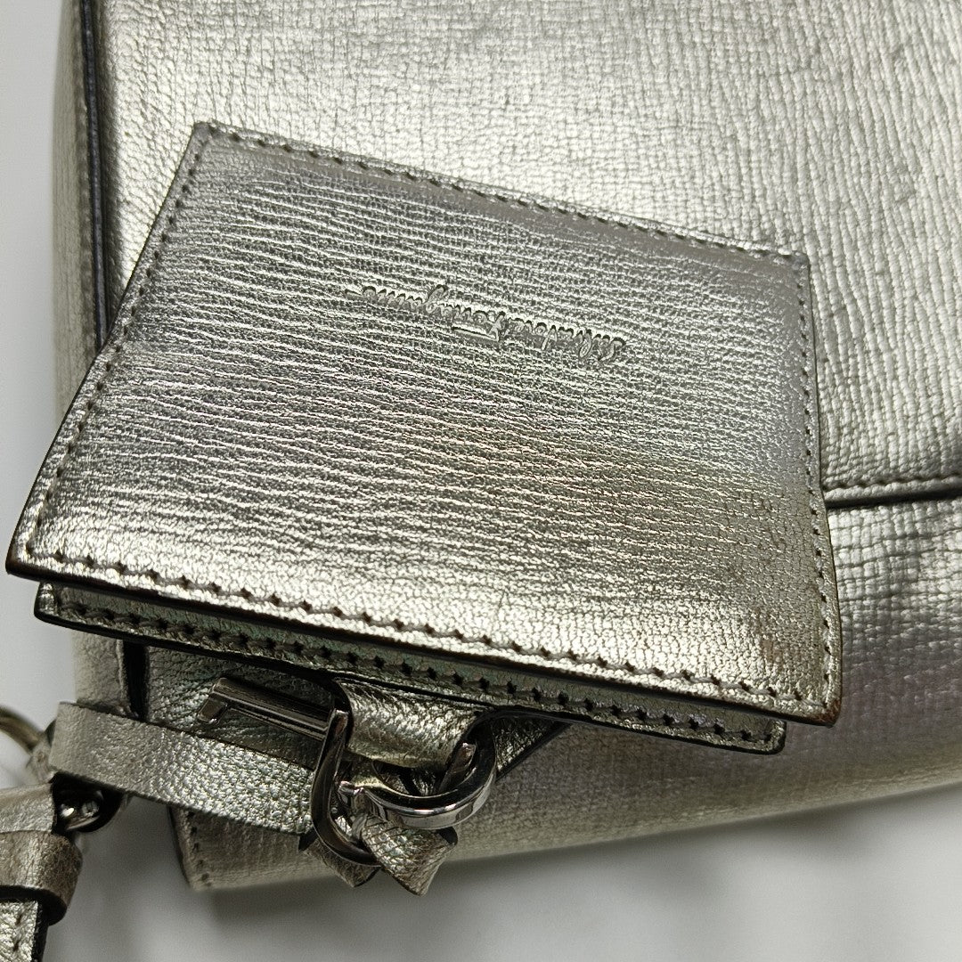 Gancino Calfskin Silver