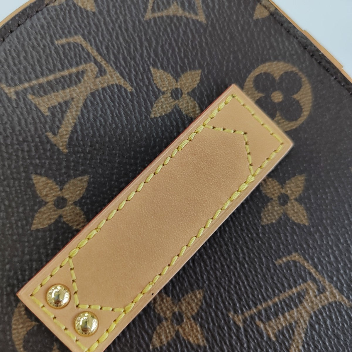BOITE CHAPEAU Mini Monogram Coated Canvas Brown