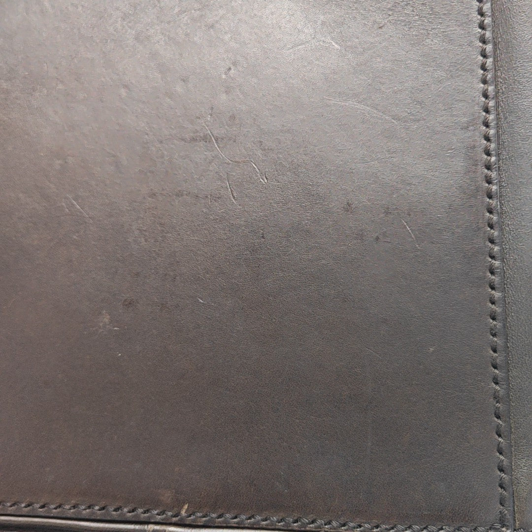 Calfskin Top Handle Bag Brown
