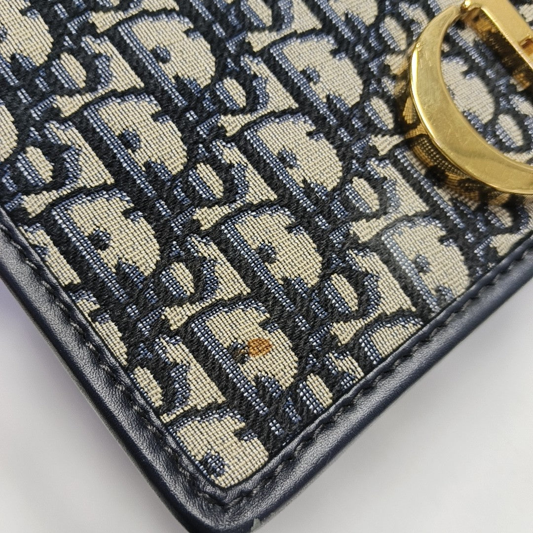30 Montaigne Oblique Canvas Blue