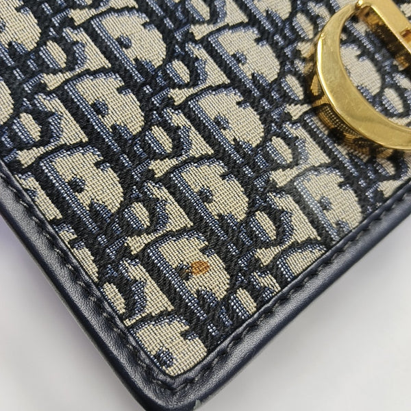30 Montaigne Oblique Canvas Blue