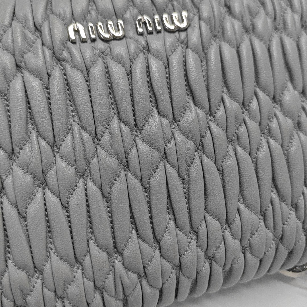 Crystal Quilted Lambskin Blue