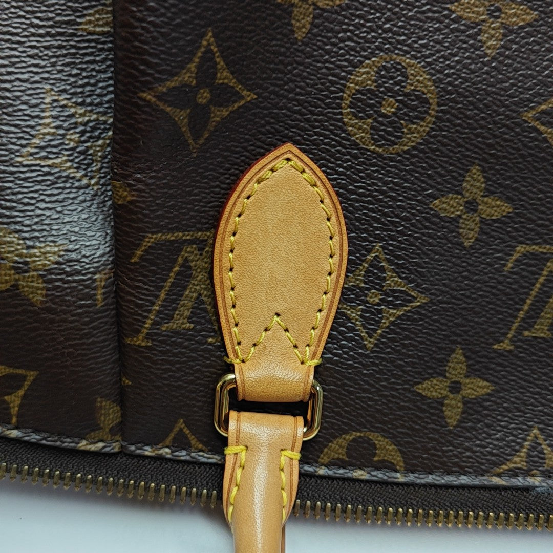 TURENNE Monogram Coated Canvas Brown
