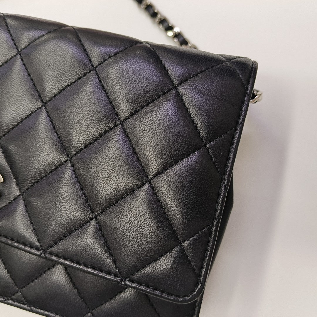 WOC Quilted Lambskin Black