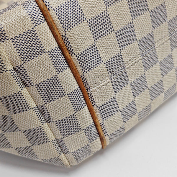 TOTALLY MM Damier Azur Coated Canvas White