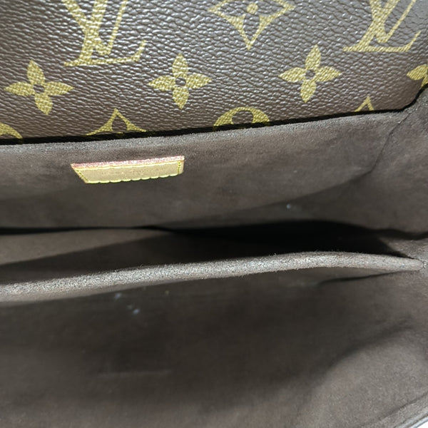 MÉTIS MM Monogram Coated Canvas Brown