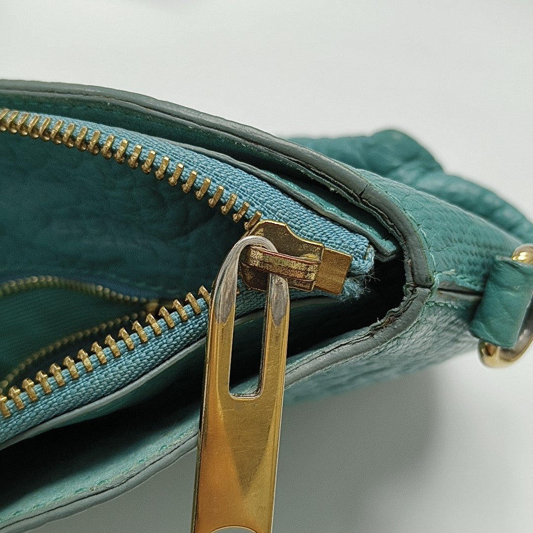Calfskin Shoulder Bag Green