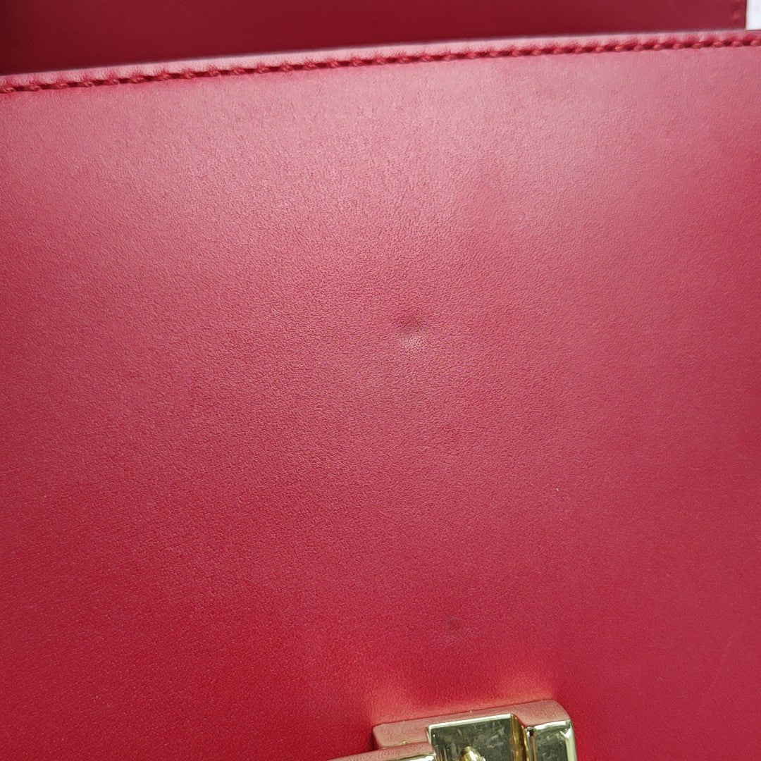 Sylvie Mini Calfskin Red