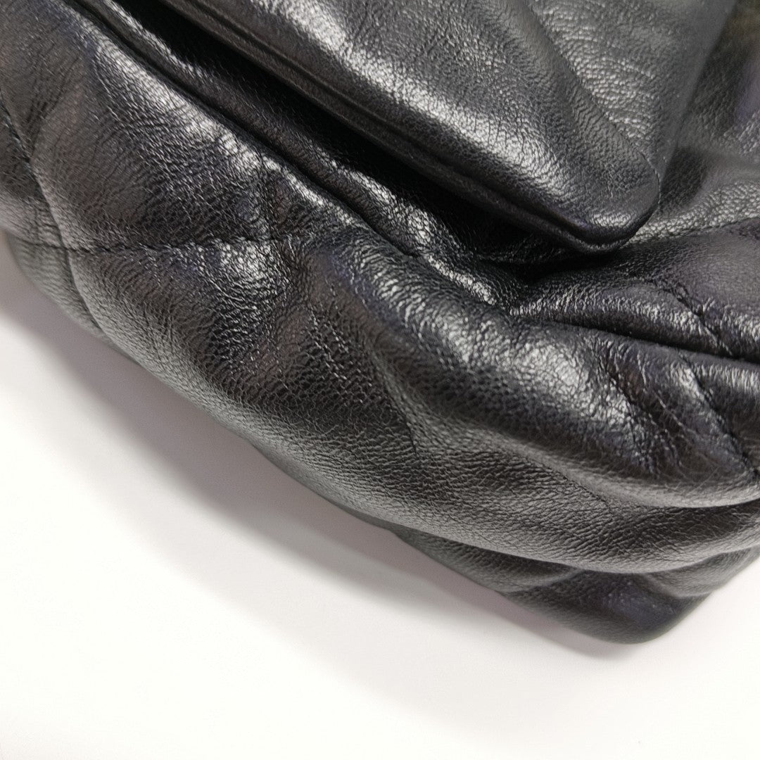 CHANEL 19 Small Quilted Calfskin Black