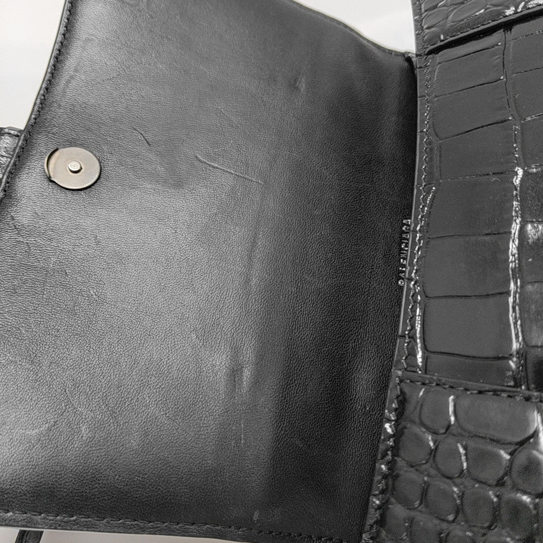Hourglass S Calfskin Black