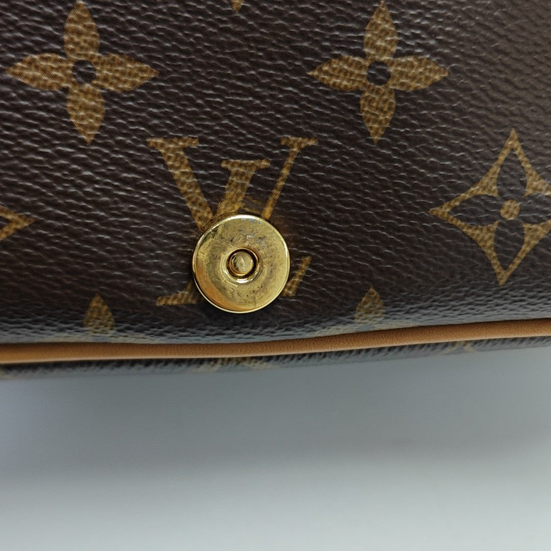 DIANE Monogram Coated Canvas Brown