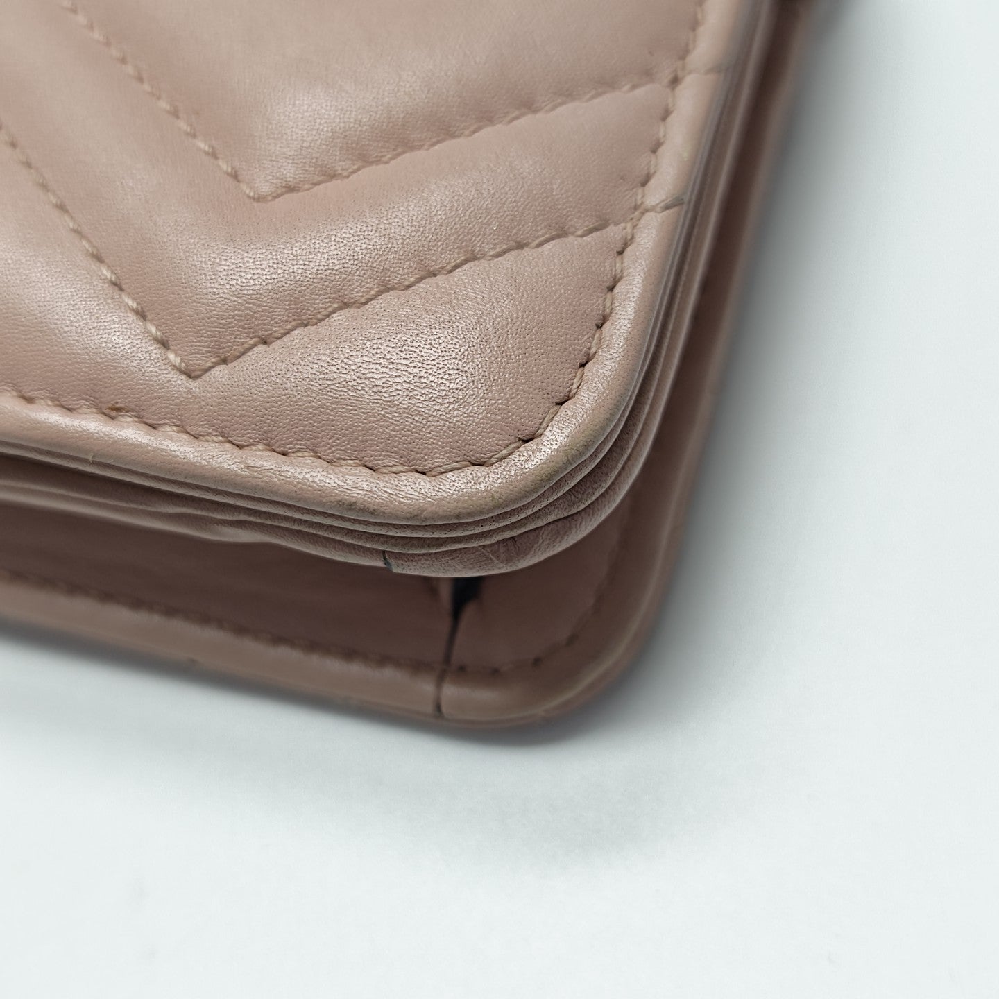 GG Marmont Super Mini Quilted Calfskin Pink