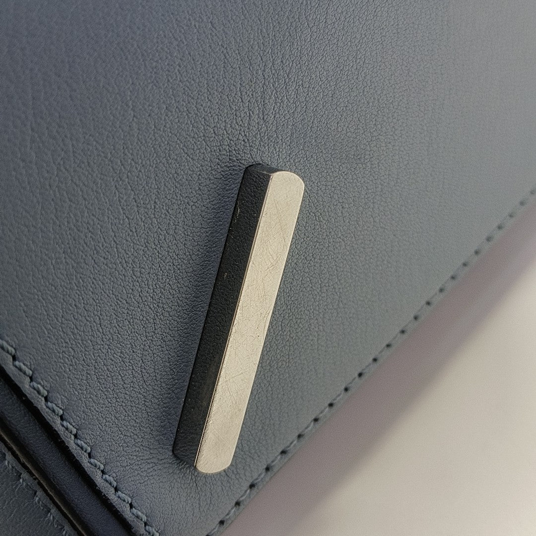 Puzzle Medium Calfskin Blue