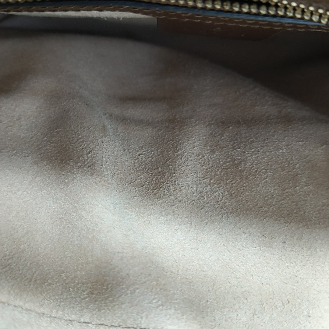 Horsebit 1955 Small Coated Canvas Beige