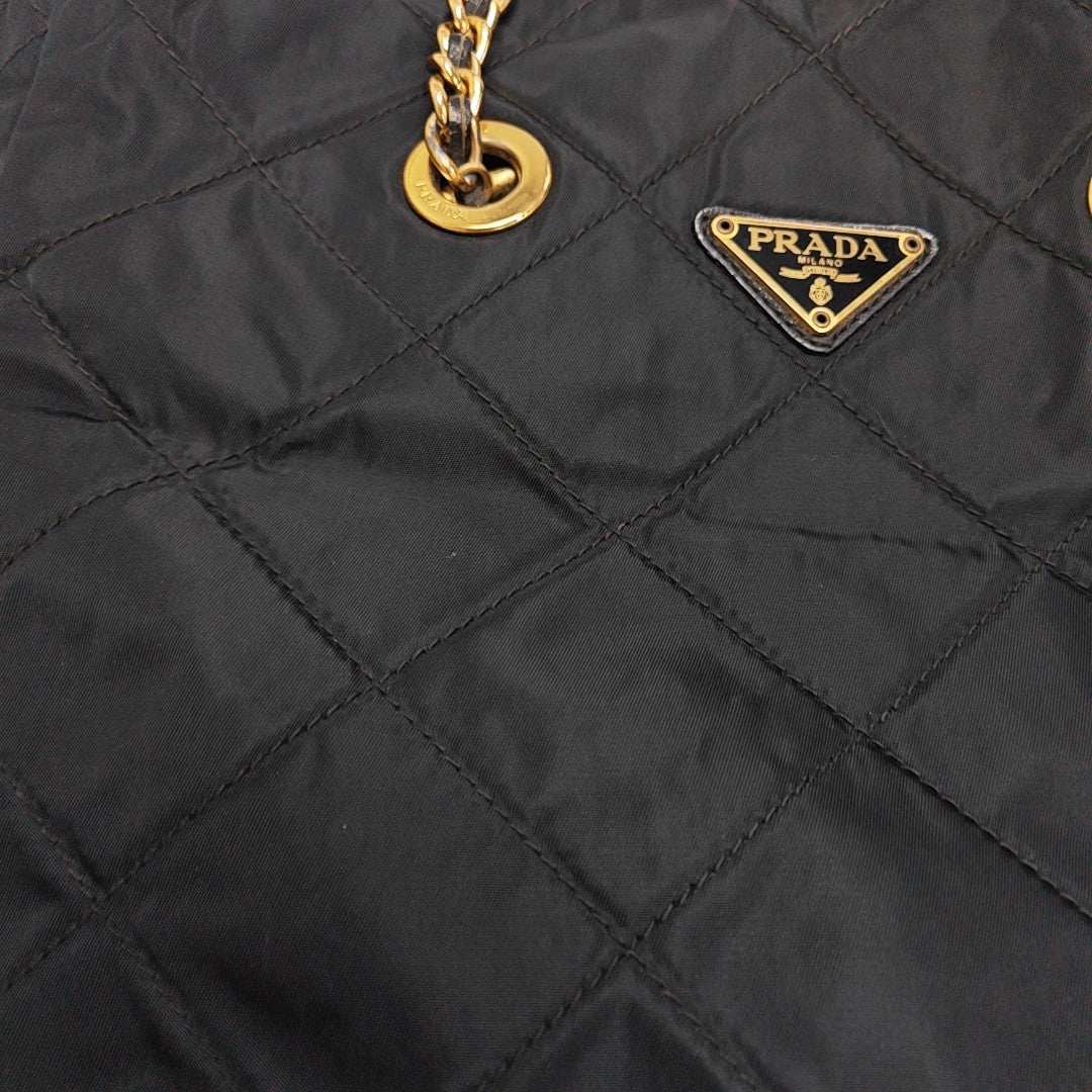 Re-Edition 1995 Chaîne Quilted Nylon Black