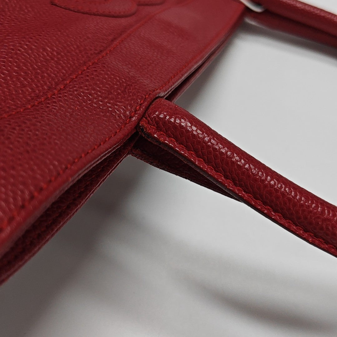 Grained Calfskin Red