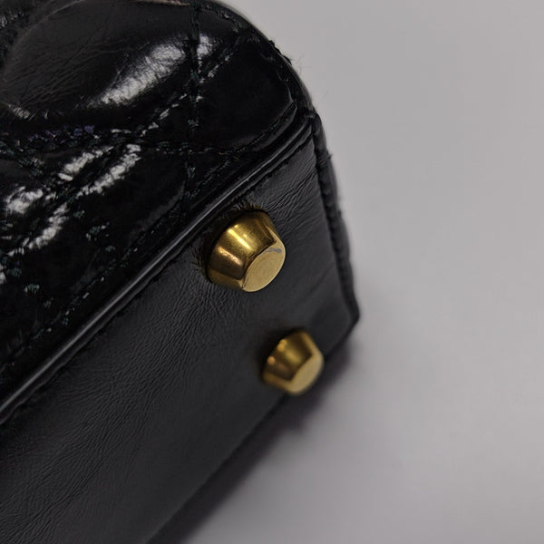 Lady Dior Small Cannage Lambskin Black