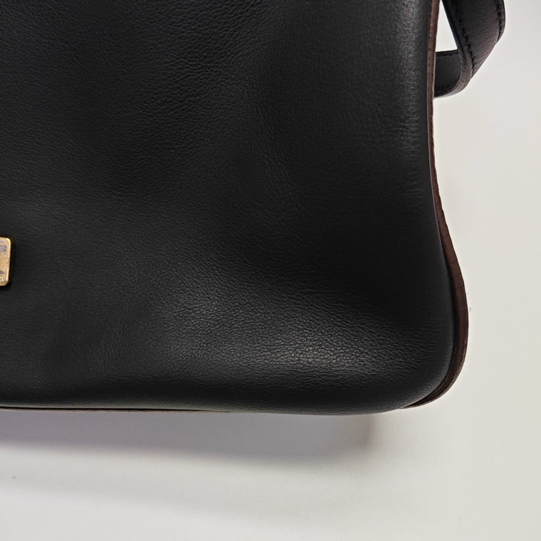 Calfskin Shoulder Bag Black