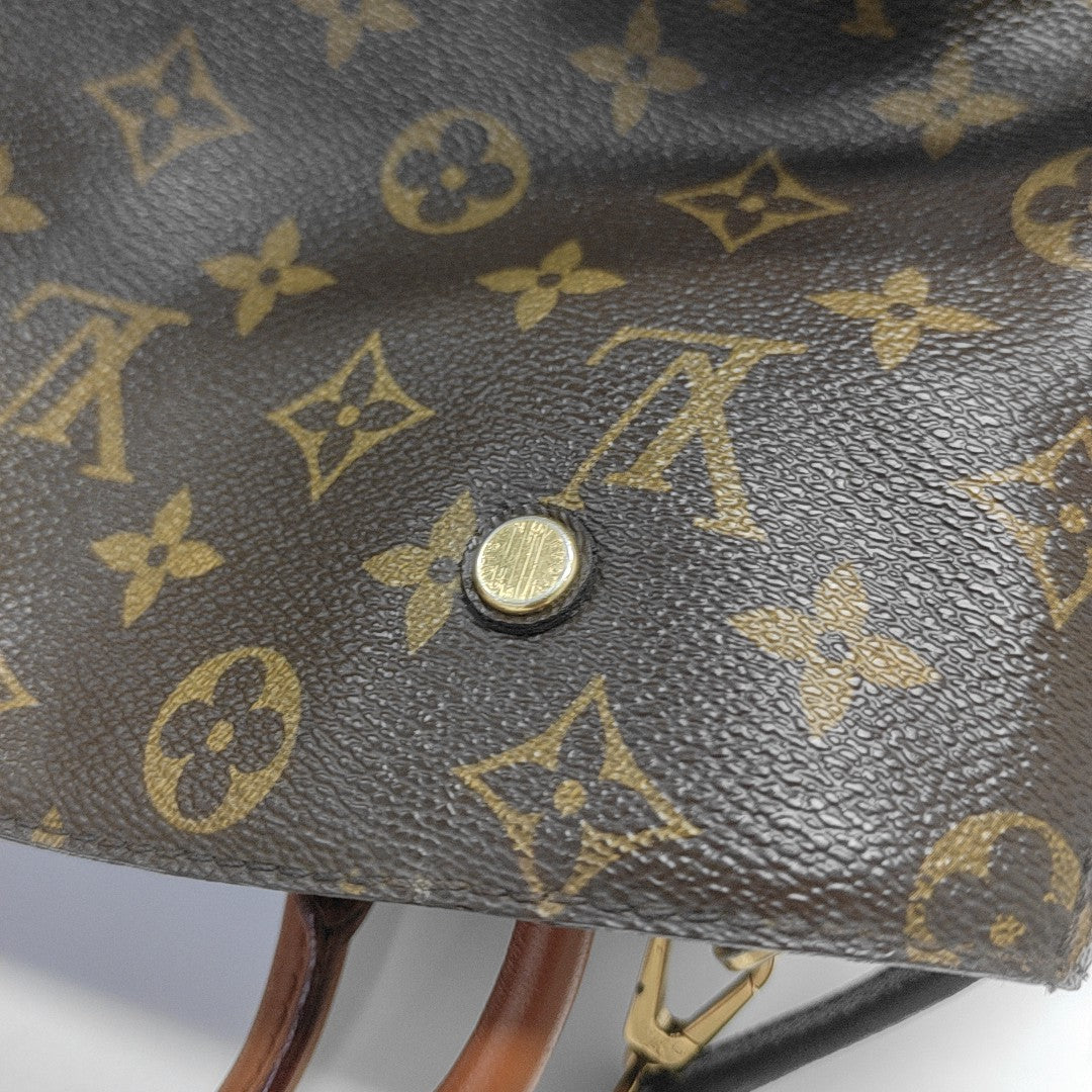 MONTAIGNE Monogram Coated Canvas Brown