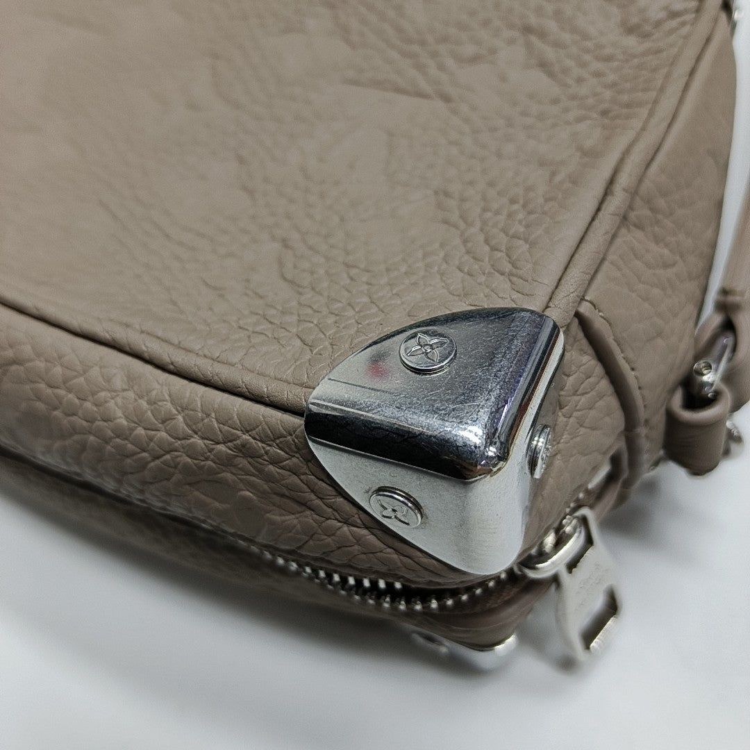 SOFT TRUNK Mini Monogram Calfskin Gray