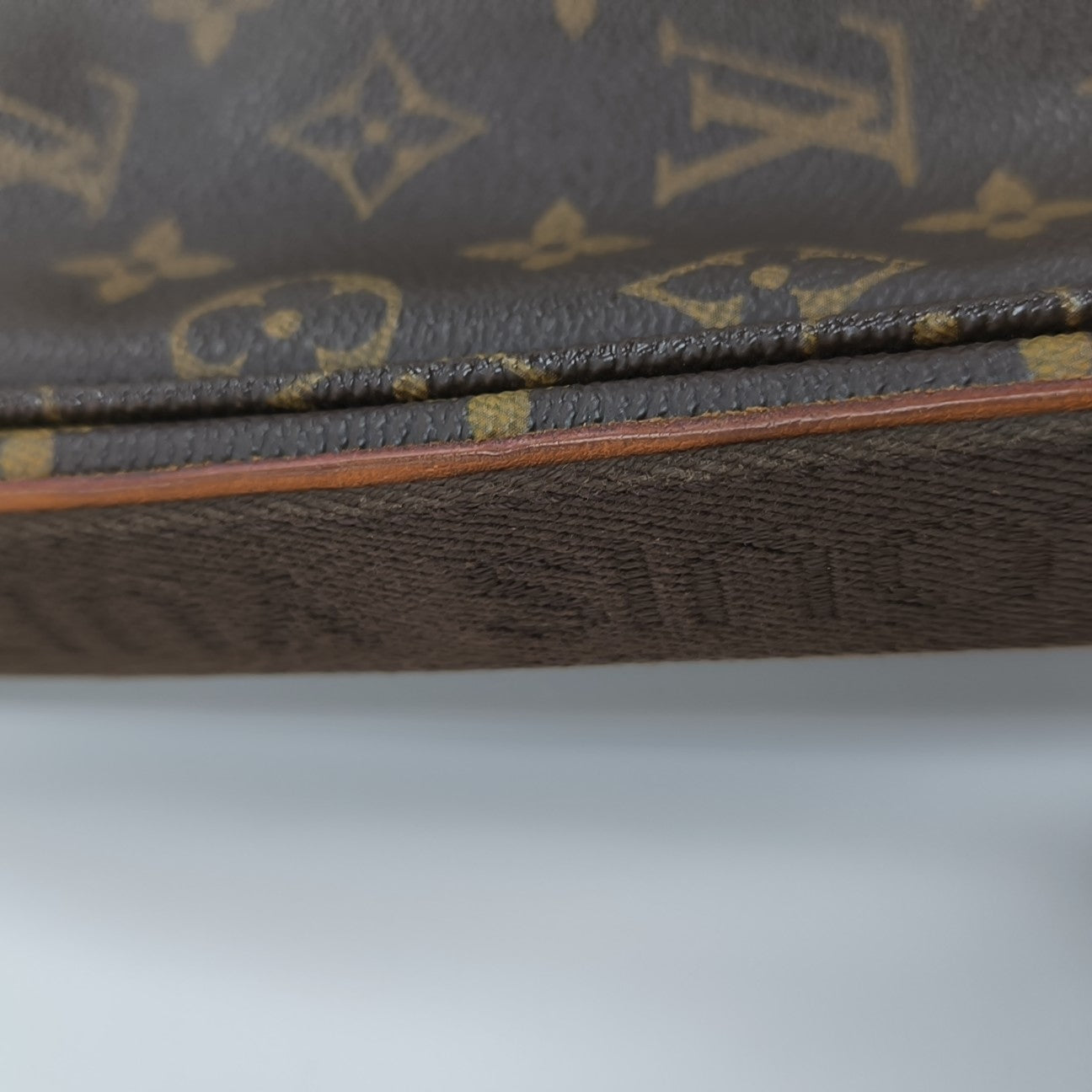 TROTTEUR Monogram Coated Canvas Brown