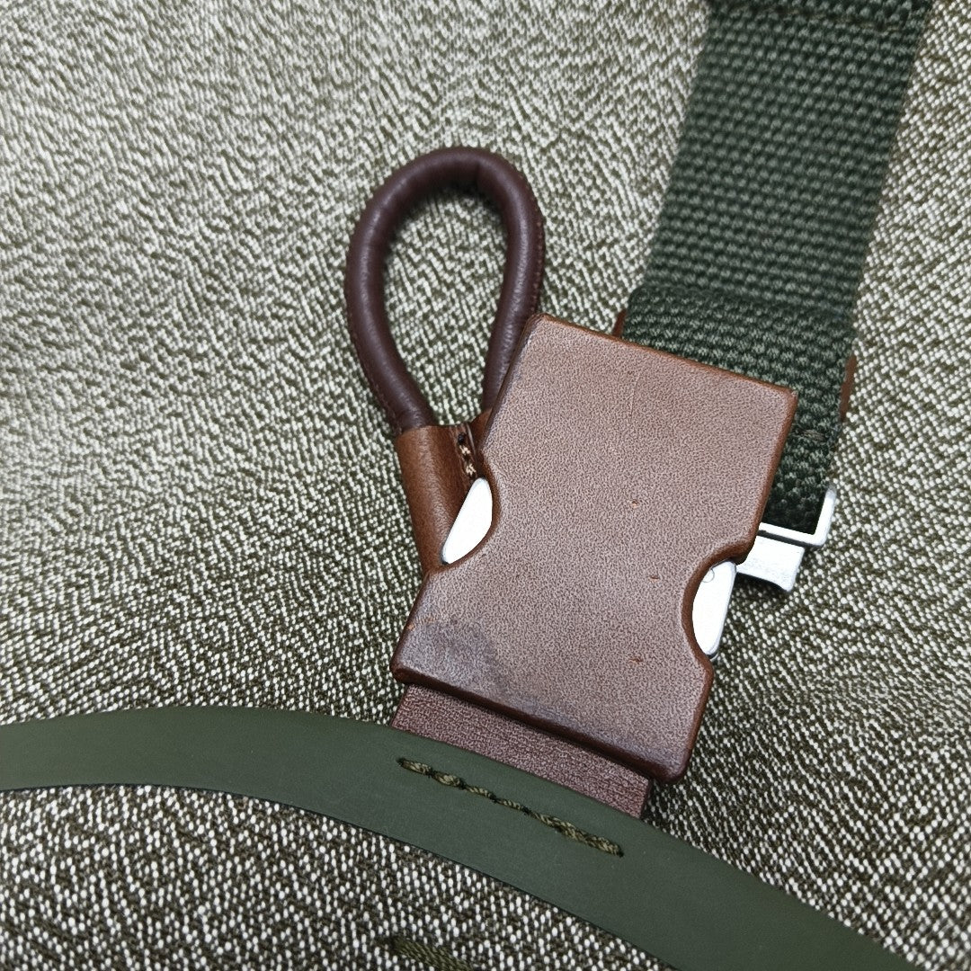 Fabric Crossbody Bag Green