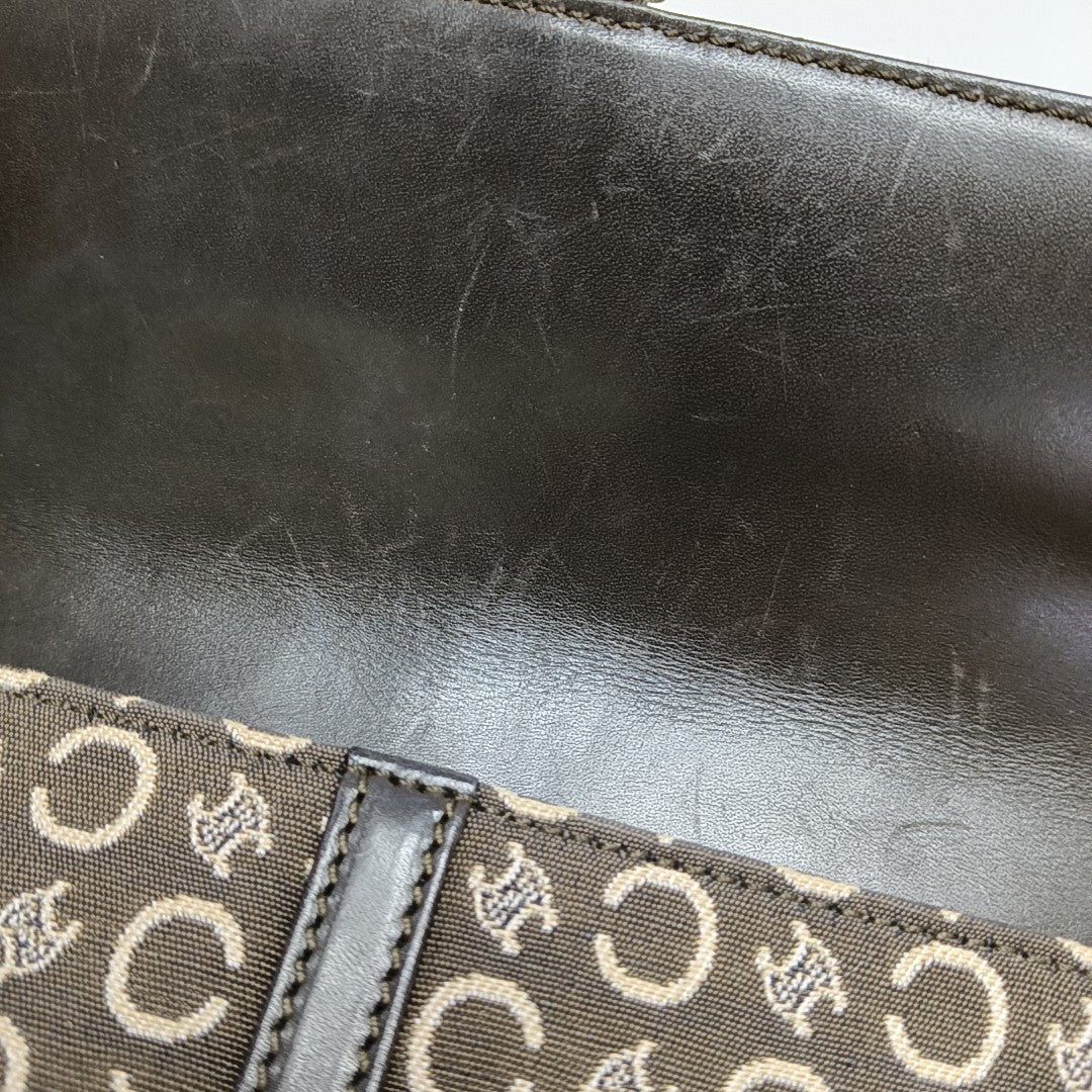 Fabric Shoulder Bag Brown