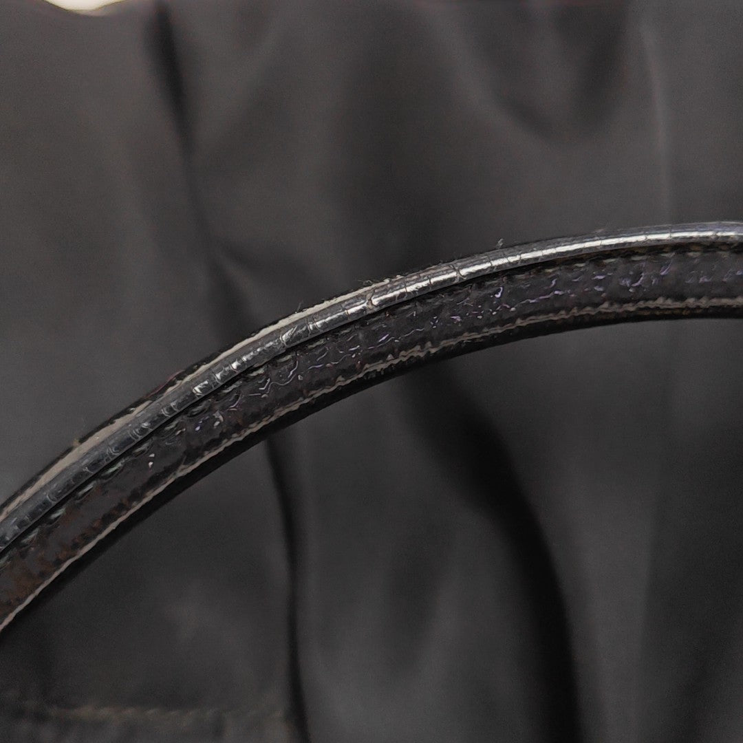 Fabric Top Handle Bag Black