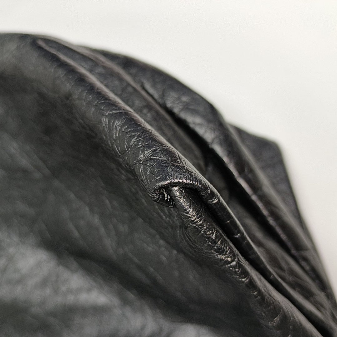 Calfskin Shoulder Bag Black