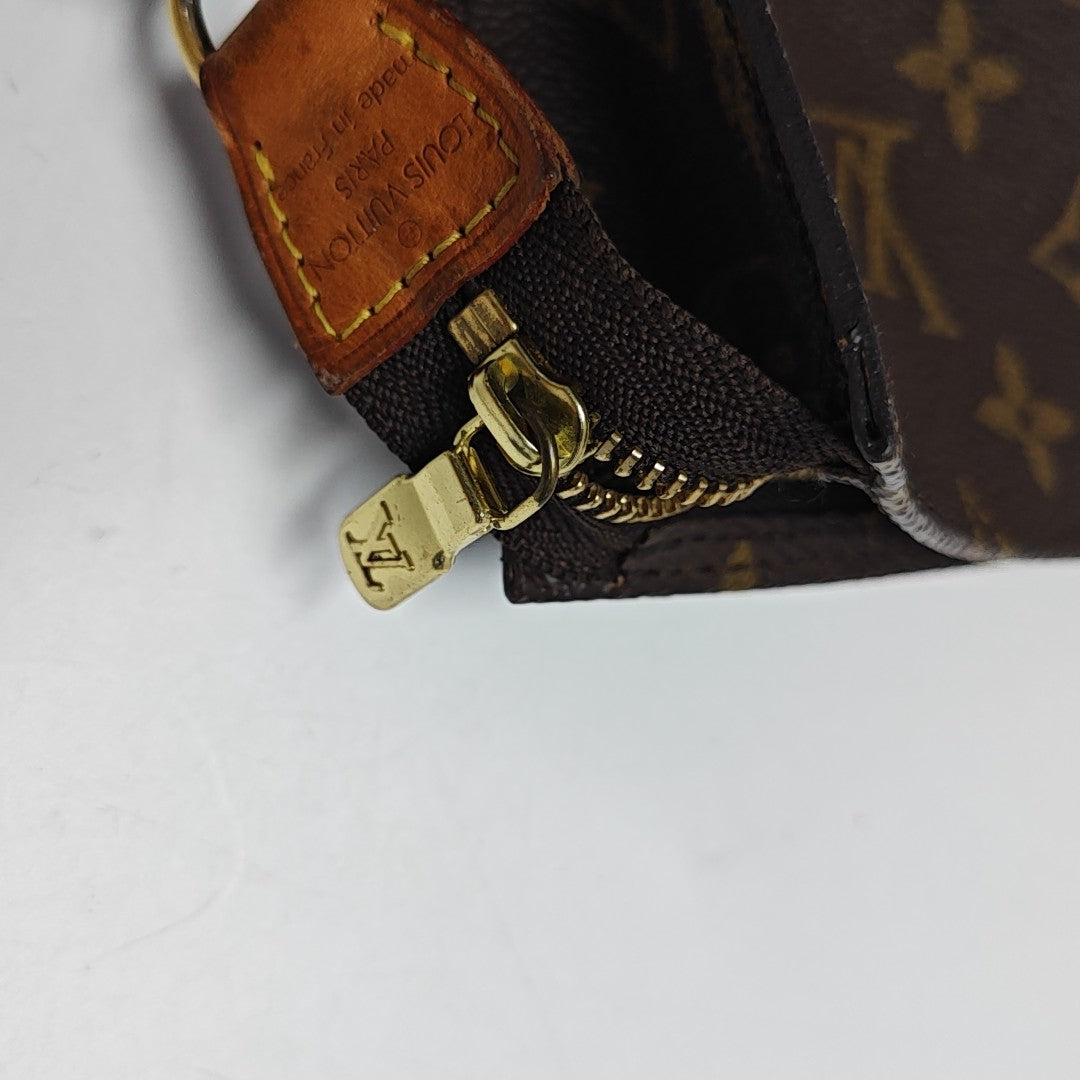 BUCKET Monogram Coated Canvas Brown