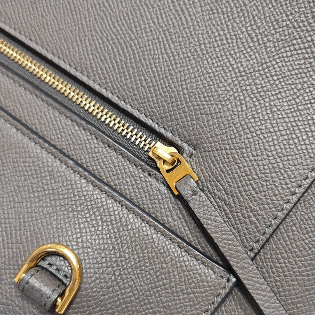 BELT Mini Calfskin Gray