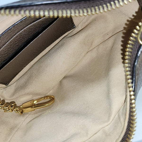 Monogram Coated Canvas Shoulder Bag Gray