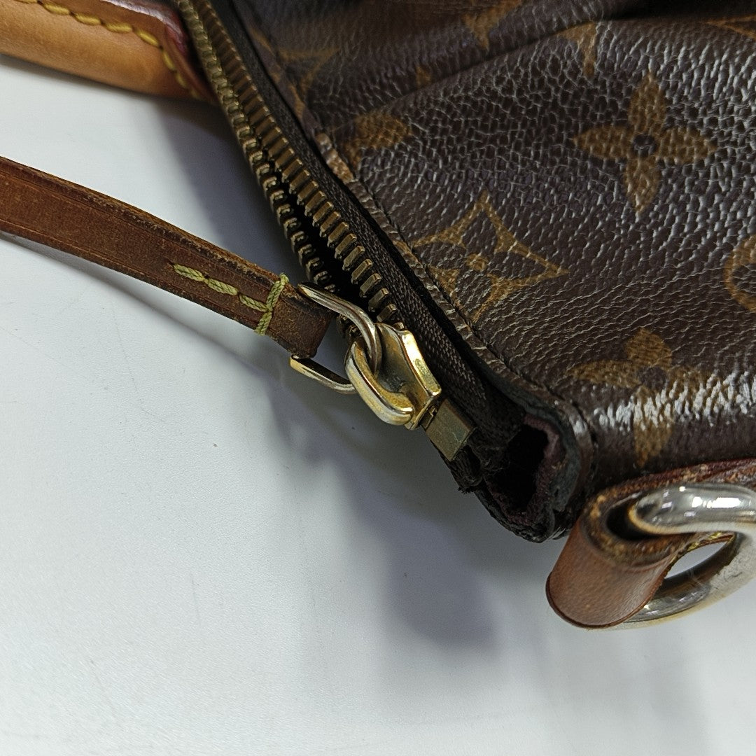 TURENNE Monogram Coated Canvas Brown