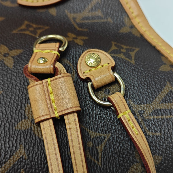 NEVERFULL MM Monogram Coated Canvas Brown
