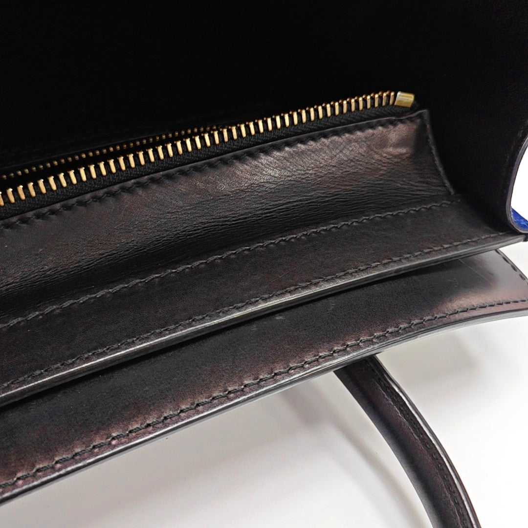 Authenticated pre-owned  LUGGAGE Micro Calfskin Multicolor - Tote Bag at Looply