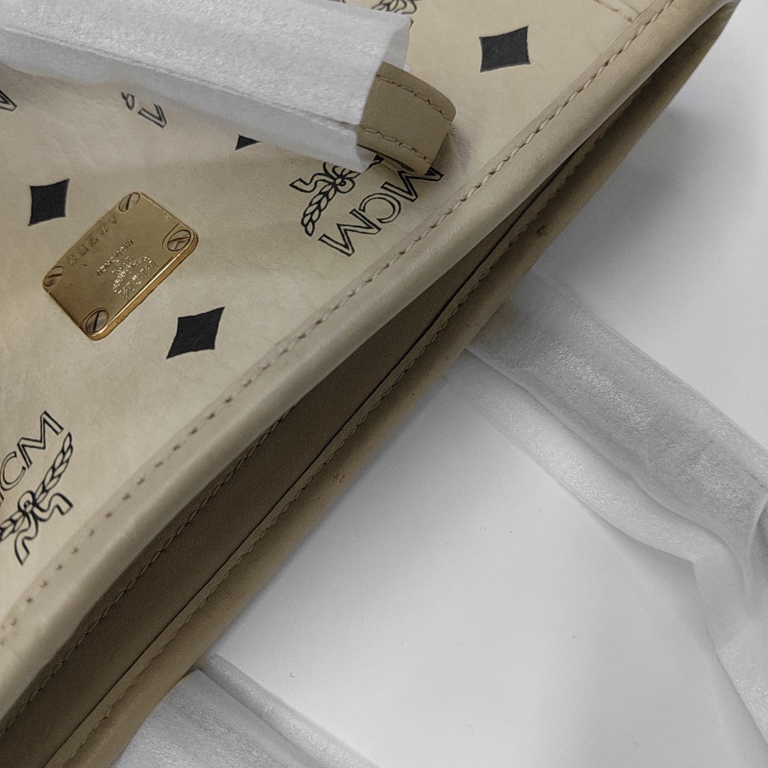 TONI Monogram Coated Canvas Beige
